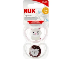 NUK silikoniniai čiulptukai, 0-6 mėn., 2vnt.