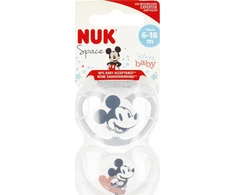 NUK žindukai USP 2 vnt. 6-18 mėn. rožiniai SPA [[KEEP0]] MIK10176286 1/6