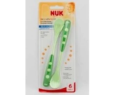 NUK kūdikių šaukšteliai, 2 vnt., turkio spalvos