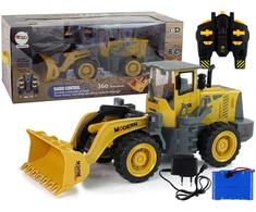 Lean toys Didžiulis ekskavatoriaus su įkrovikliu R/C LED nuotoliniu būdu valdomas.