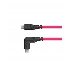 Nuotraukų kabelis Mathorn MTC-511M 5m 10Gbps 60W USB C-C90 rausvai raudonas