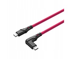 Nuotraukų kabelis Mathorn MTC-511M 5m 10Gbps 60W USB C-C90 rausvai raudonas