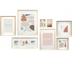 Nuotraukų rėmelis Gift Decor Giftdecor Frame Nuotraukų rėmeliai sieninei FETETAI, 8 skirtingų dydžių rėmeliai