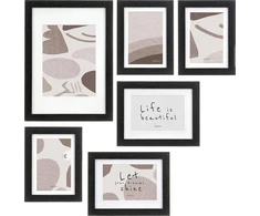 Nuotraukų rėmelis Gift Decor Giftdecor Frame Foto rėmeliai sieninei FETETAI, 7 skirtingų dydžių rėmeliai