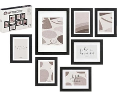 Nuotraukų rėmelis Gift Decor Giftdecor Frame Foto rėmeliai sieninei FETETAI, 7 skirtingų dydžių rėmeliai