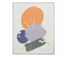 Nuotraukų rėmelis Gift Decor Paveikslas baltame rėmelyje SOLARA su apskritimo motyvu, 40 x 70 cm