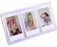 Nuotraukų rėmelis Langelis LoveInstant Rėmo stovi 3 Nuotraukos Kameros / Spausdinti spausdintuvas Popierius Zink / Fuji Instax mini - Purpurinė