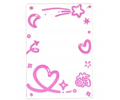 Nuotraukų rėmelis Ramka LoveInstant Ramka Na Magnes Lodówkę Do Zdjęć Instax Mini 99 41 12 40 11 Evo Liplay Link / Rožinė Serca
