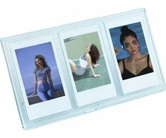 Nuotraukų rėmelis Langelis LoveInstant Rėmo stovi 3 Nuotraukos Kameras / Spausdinti spausdintuvas Popierius Zink / Fuji Instax mini - Mėlyna