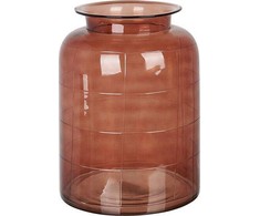 Beliani Lumarko gėlių vaza Stiklas Rudas 25x35 cm