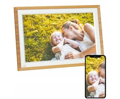 Nuotraukų rėmelis AgfaPhoto skaitmeninis rėmelis 10'' LCD HD WiFi automatinis pasukimas judesio jutiklis 32GB atmintis / APF1000 Wi-Fi / Ruda