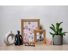 Nuotraukų rėmelis „Woodflow FrameFlip A3“ rėmelis – balinta mediena