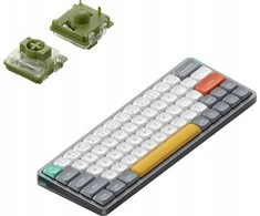 Klaviatūra Nuphy - Air60 V2 Belaidė mechaninė klaviatūra - Belaidė Klaviatūra Mechaniczna Slim Lunar Gray Moss