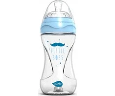 Nuvita Nuvita, Anti-colic mėlynas stiklinis buteliukas, 240ml