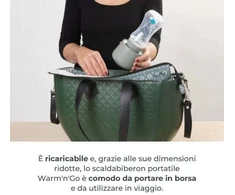 Nuvita Nuvita, Warm'n'Go, Nešiojamas butelių šildytuvas, USB įkrovimas, Šalavijo žaluma
