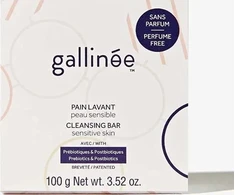 „Gallinee Microbiome Skincare“ raminamasis muilo gabalėlis su prebiotikais veidui ir kūnui, 100 g