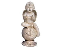 Garden Center Nuxe STATUE ANGEL ON GLOBE