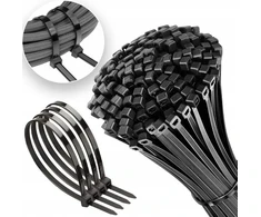 GTV Nylon Cable Ties 9 x 600 mm, 25 pcs, Juodas