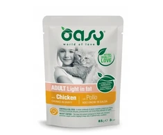 Maisto produktai - Oasy Chunks in Gravy Light in Fat vištiena 85g