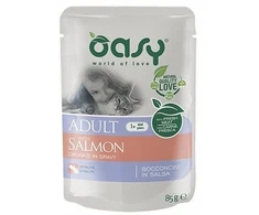 Maisto produktai - Oasy Chunks in Gravy lašiša 85g Be glitimo