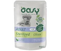 Maisto produktai - Oasy Chunks in Gravy Sterilized vištiena 85g