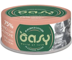 Katinų maistas - Oasy More Love Tuna with lašiša Wet Food for Adult Cats 70g