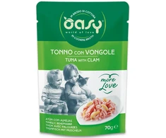 Maisto produktai - Oasy More Love Tuna with Clam Wet Food 70g Gluten-Free