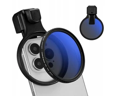 K+F Objektyvas, lęšis, poliarizacinis filtras CPL išmaniesiems telefonams 67 mm su spaustuku / Kf15.0027