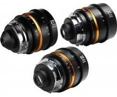 Objektyvas Lęšiai Venus Optics lęšių rinkinys Venus Optics Laowa Nanomorph 27 mm, 35 mm, 50 mm S35 Amber to Arri PL / Canon EF
