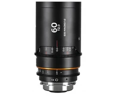 Objektyvas Laowa Nanomorph 60 mm T2,9 1,5x S35 Macro 1:2 Amber, skirtas Arri PL / Canon EF