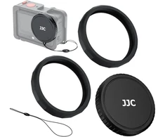 Objektyvo dangtelis JJC Dengtelis + 2x Žiedų rinkinys objektyvui DJI Osmo Action 6 / LRR-OA6K2 (SB12039)