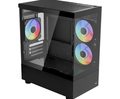 Obudowa Aerocool AeroCool Obudowa Viewport Mini-G-BK-v4 Micro/MiniITX ARGB juodas