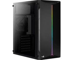 AEROCOOL AEROPGSSPLIT-A-BKRGB kompiuterio dėklas ATX Aerocool SPLIT RGB USB 3.0 - RGB STRIP 1x120mm VENTILIATORIUS
