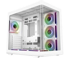 Kompiuterio korpusas Cooler Master Elite 600 Midi Tower, Baltas, 7 ventiliatoriai