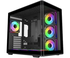 Kompiuterio korpusas Cooler Master Elite 600 Midi Tower, Juodas, 7 ventiliatoriai