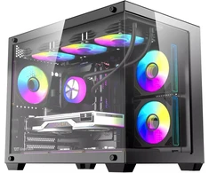 DarkFlash B275 PRO computer case (juodas) + 6 fans
