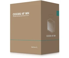 DeepCool CG530U 4F WH ATX Curved Glass Panoramic Case Baltas
