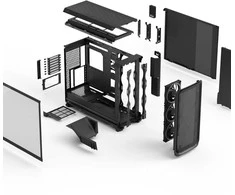 „Fractal Design Meshify 3 XL“ | „Ambience Pro RGB“ Juodas TG „Light Tint“ | ATX