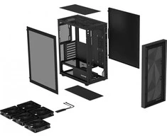 NATEC Genesis PC Case Diaxid 605F juodas