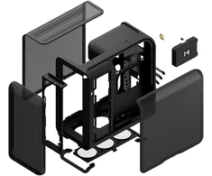 HYTE X50 Air Midi Tower – Pitch Juodas