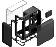 HYTE X50 Midi Tower – Pitch Juodas