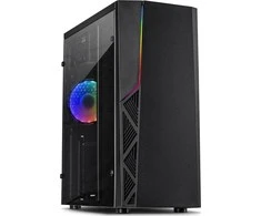 Inter-Tech B-02RGB žaidimų bokštas juodas