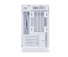 Lian Li DAN kompiuterio korpusass A3-mATX Wood Edition PC-kompiuterio korpusas, Tempered Glass, Micro-ATX – Buche, baltos spalvos