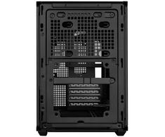 Lian Li DAN Cases B4 Wood Edition kompiuterio korpusas, Micro-ATX – riešuto spalvos, juodas