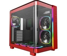 Montech KING 95 PRO Mid Tower, Tempered Glass, ARGB – Raudona