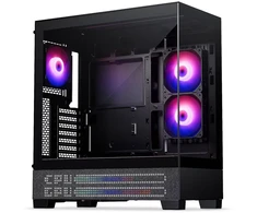 „Phanteks XT View Matrix“ kompiuterio korpusas, vidutinio bokšto tipo, E-ATX, grūdintas stiklas, „Matrix LED“ – Juodas