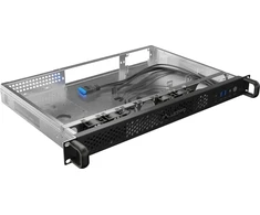 Lanberg Rackmount serveris chassis ITX 300/10 19"/1U | SC01-3001-10B | Juodas