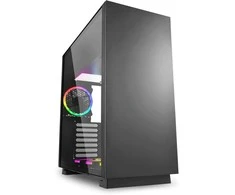 Sharkoon PURE STEEL RGB, Tower-case - juodas, gehrtetes Glas