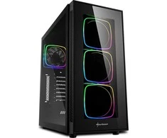 MIDI Sharkoon TG6 RGB. Glasfenster. Lfter LED RGB