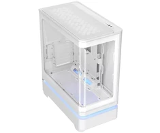 ASUS korpusas PRIME AP304 TG ARGB Baltas, ATX, permatomas šonas, 4x120mm ARGB, balta